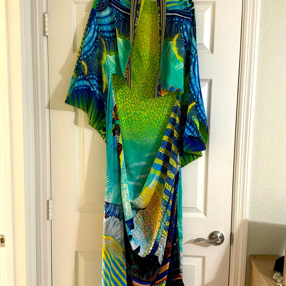 Camilla jacket, cover up, Great Barrier Reef pattern